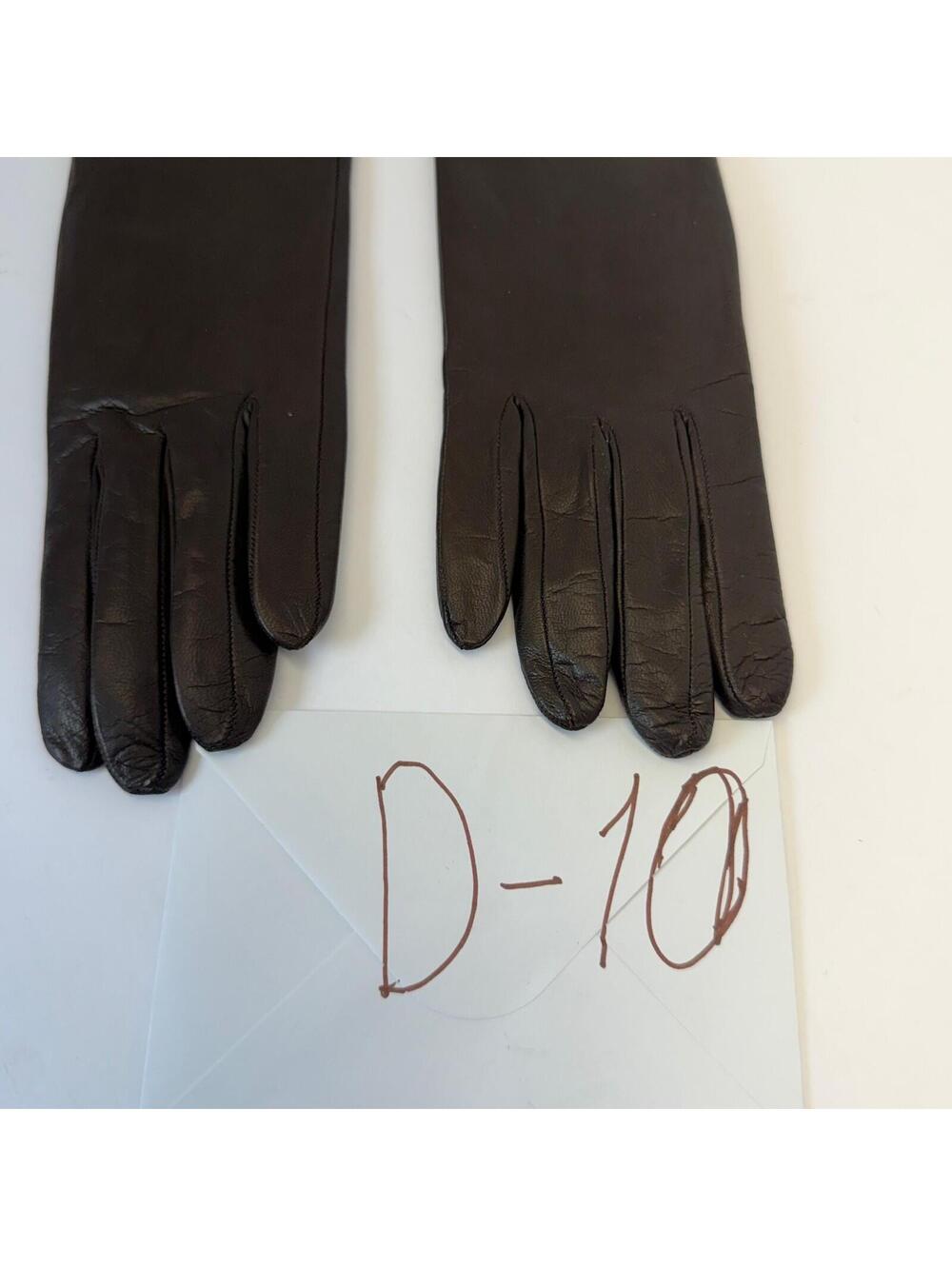Neiman Marcus Leather Gloves 100%‎ Cashmere Lined Women's Size 6 1/2 New w/Tags